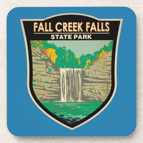 Fall Creek Falls State Park Tennessee Vintage  Beverage Coaster