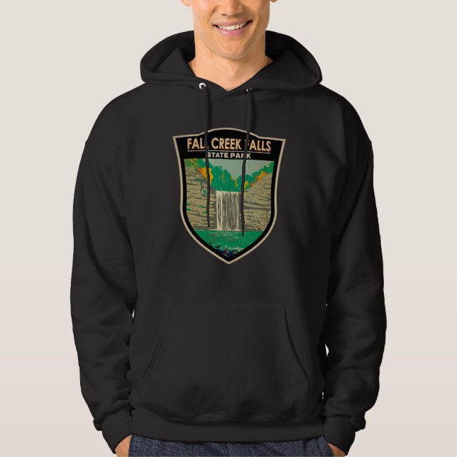 Fall Creek Falls State Park Tennessee Vintage  Hoodie (Front)