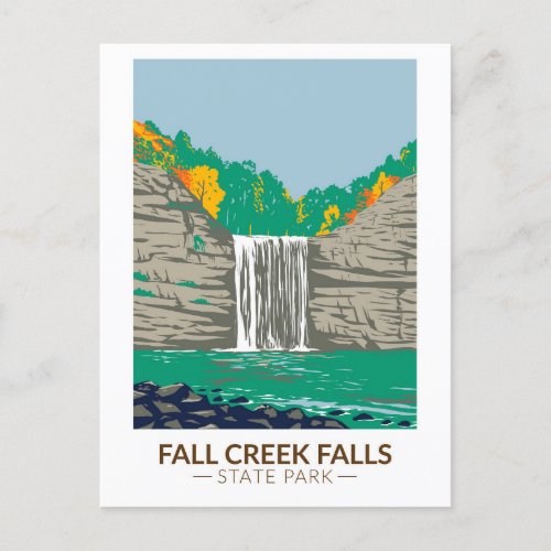 Fall Creek Falls State Park Tennessee Vintage Postcard