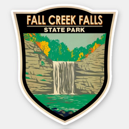 Fall Creek Falls State Park Tennessee Vintage  Sticker