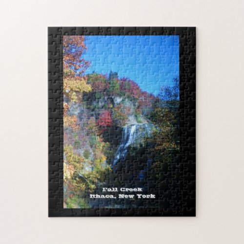 FALL CREEK ITHACA NEW YORK JIGSAW PUZZLE