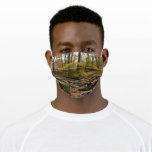 Fall Creek with Reflection at Laurel Hill Park Adult Cloth Face Mask