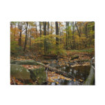 Fall Creek with Reflection at Laurel Hill Park Doormat