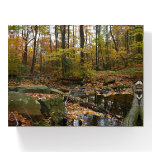 Fall Creek with Reflection at Laurel Hill Park Paperweight