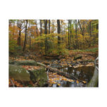 Fall Creek with Reflection at Laurel Hill Park Postcard