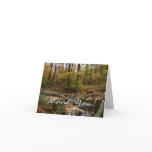 Fall Creek with Reflection at Laurel Hill Park Thank You Card