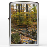 Fall Creek with Reflection at Laurel Hill Park Zippo Lighter
