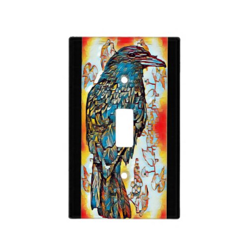 Fall Crow Light Switch Cover