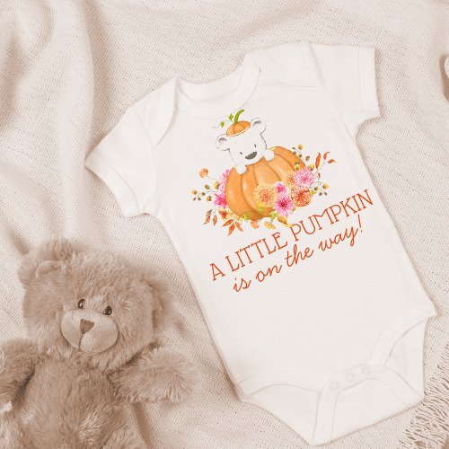 Fall Custom Grandparent Pregnancy Announcement Baby Bodysuit