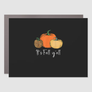 Fall Cute Halloween Pumpkin Thanksgiving It’s Fall Car Magnet