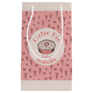 Fall Cutie Pie Baby Girl Small Gift Bag