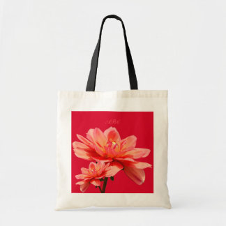 "Fall Dahlias" Custom Budget Tote