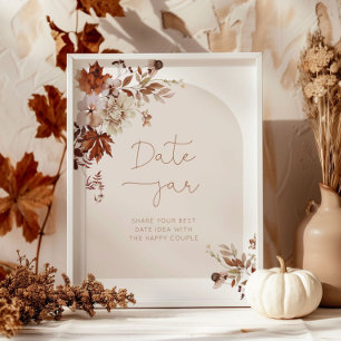 Fall date night ideas. Boho fall Date jar bridal P Poster