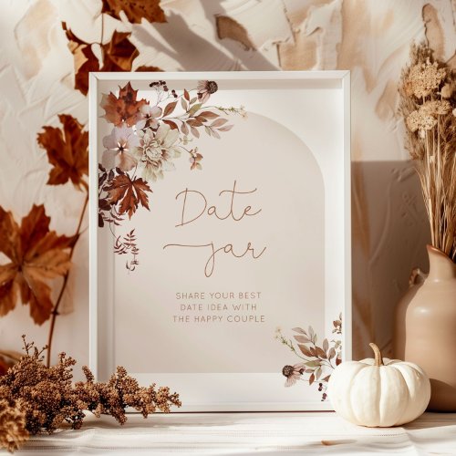 Fall date night ideas Boho fall Date jar bridal P Poster