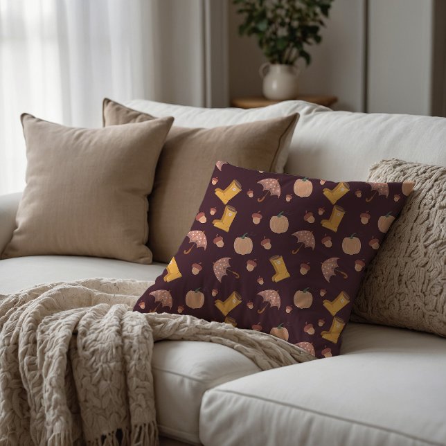 Fall days throw pillow (Creator Uploaded)