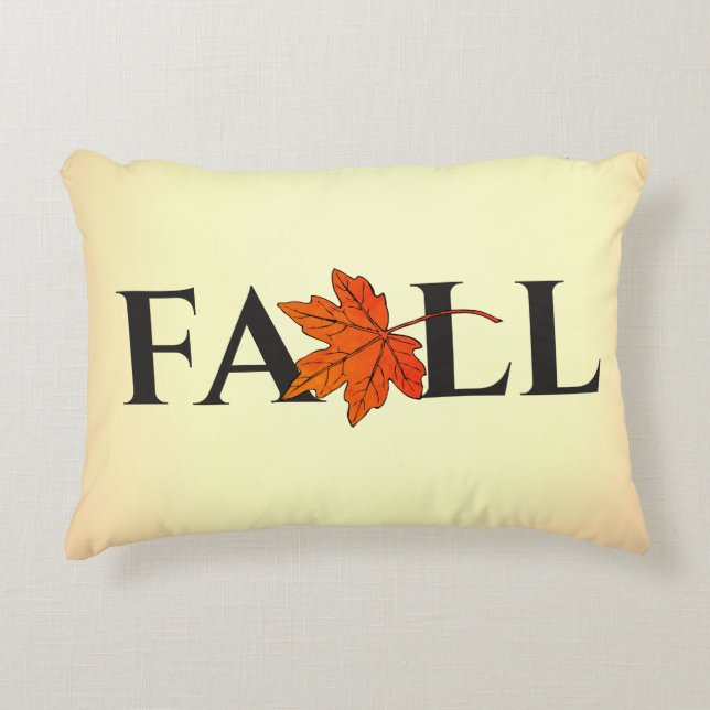Fall Decor Accent Pillow (Front)