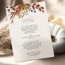 FALL Details Wedding Enclosure Card Whimsical