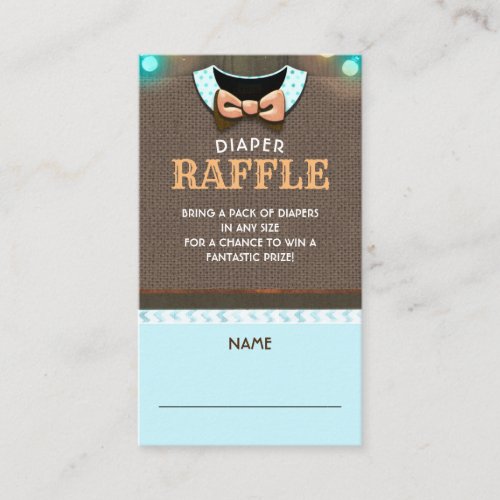 Fall Diaper Raffle Ticket Enclosure Card