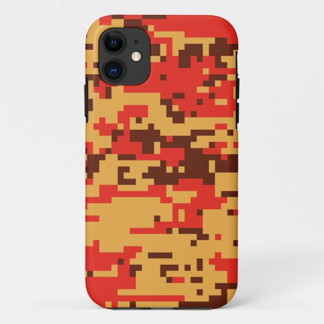 Fall Digital Camo Pattern Case-Mate iPhone Case (Back)