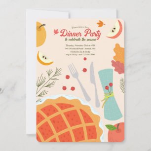 Fall Dinner Party Invitation