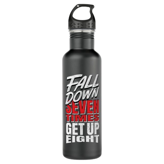 Fall down stainless steel water bottle (Front)