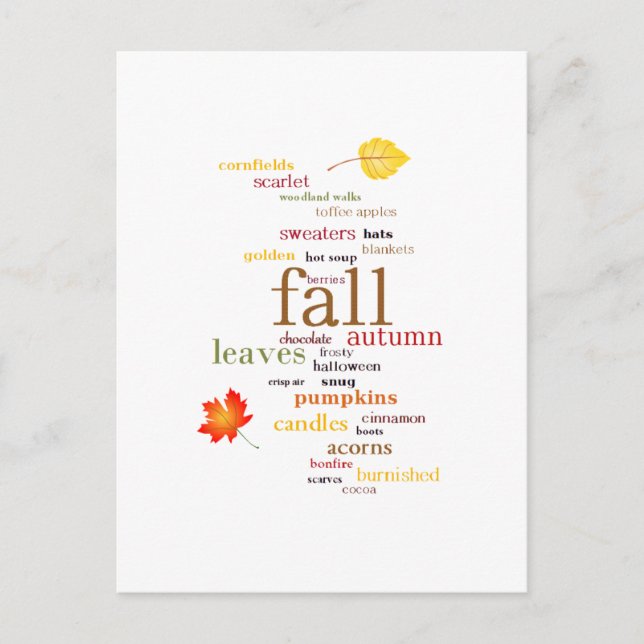 Fall Dreams Postcard (Front)
