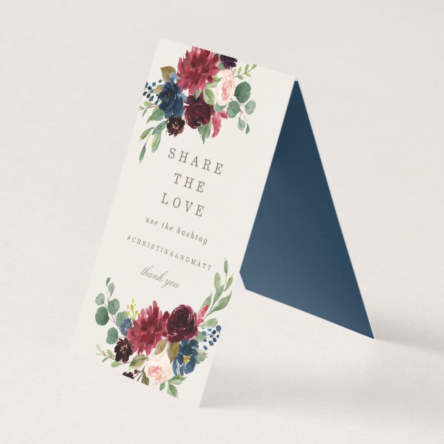 Fall Elegance Share the Love Table Sign (Front)