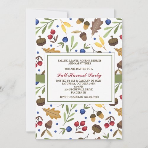 Fall Elements Invitation