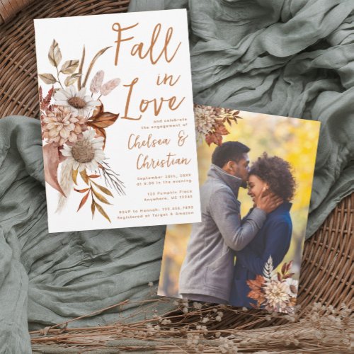 Fall Engagement Party Invitation