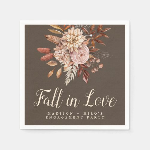 Fall Engagement Party Napkins