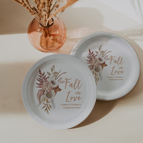 Fall Engagement Party  Paper Plates