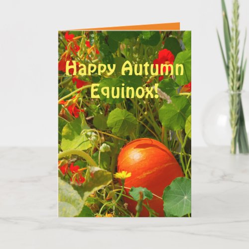 Fall Equinox Autumns Arrival Pretty Fall Scene Card