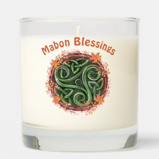Fall Equinox Mabon Celtic Triskelion Harvest Scented Candle