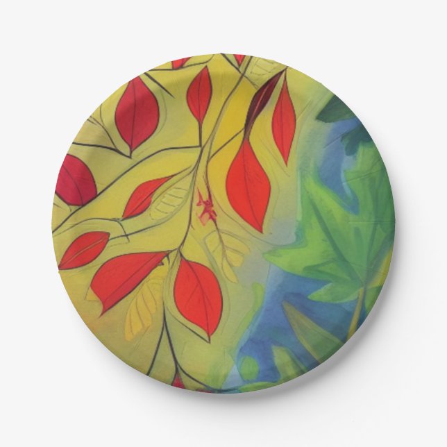 Fall Equinox Paper Plates (Front)