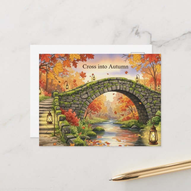 Fall Equinox  Postcard (Front/Back In Situ)