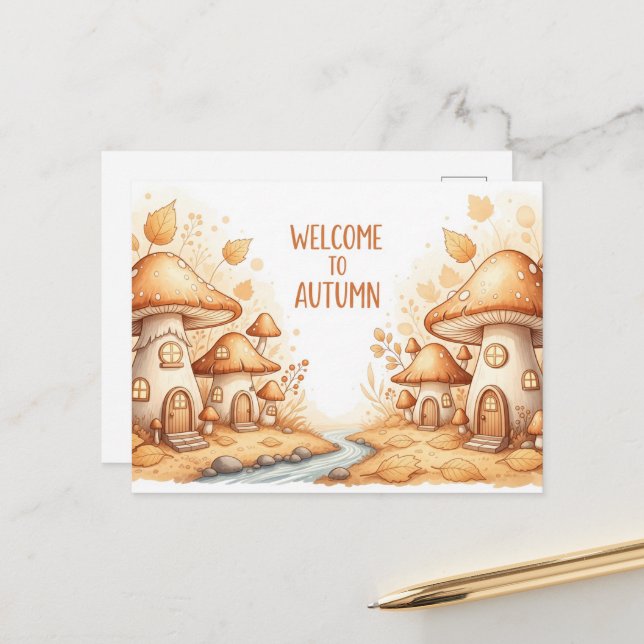 Fall Equinox  Postcard (Front/Back In Situ)