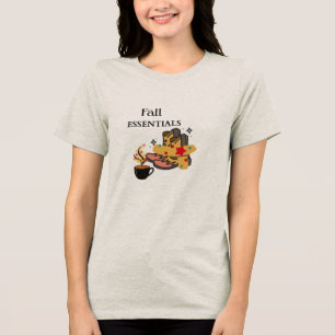 Fall Essential Unisex T-Shirt – Minimalist Typogra Tri-Blend Shirt