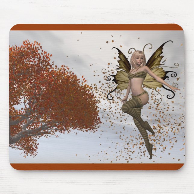 Fall Faerie Design 1 - Fantasy Mousepad (Front)