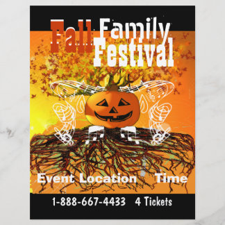 Fall  Family Festival Halloween Fall Event Flyer