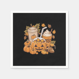 Fall Family Halloween Thanksgiving Cute Autumn Napkins