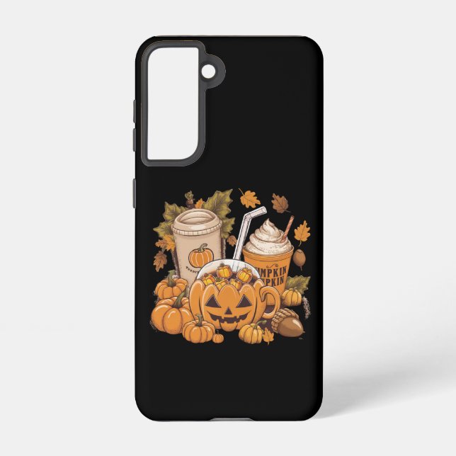 Fall Family Halloween Thanksgiving Cute Autumn Samsung Galaxy Case (Back)
