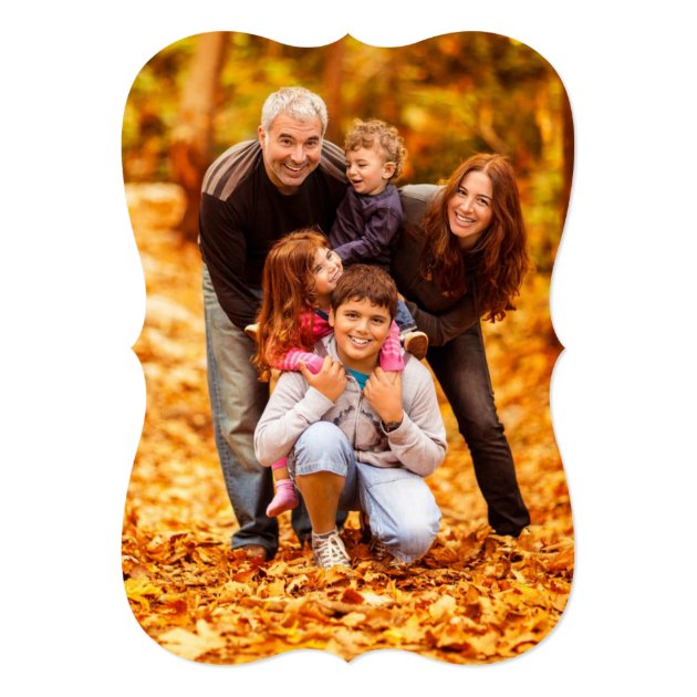 Fall Family Tree Photo Thanksgiving Dinner Invite