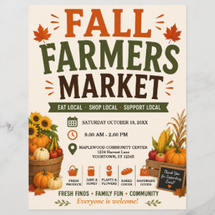 Fall Farmers Market Flyer