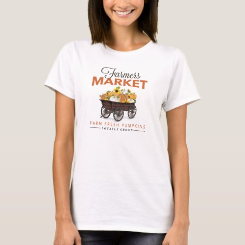 FALL FARMERS MARKET PUMPKIN AND SUNFLOWERS T_Shirt