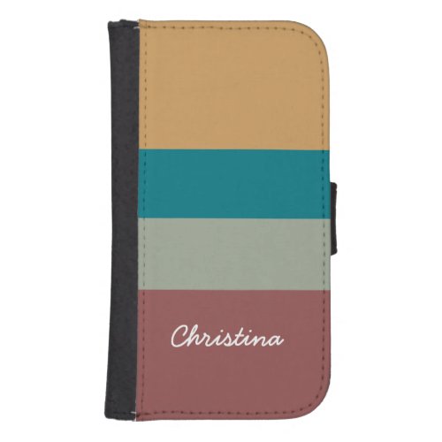 Fall Fashion color personalized Wallet Phone Case For Samsung Galaxy S4