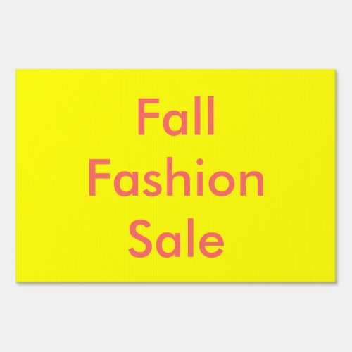 Fall Fashion Sale Sign