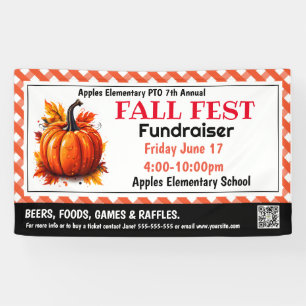 Fall fest Fundraiser PTO PTA Church Banner