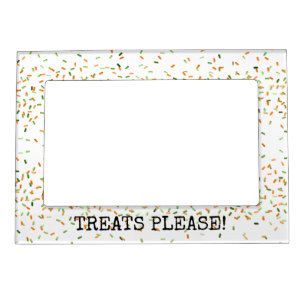 Fall Fest Halloween Treats Please Costume Photo Magnetic Frame