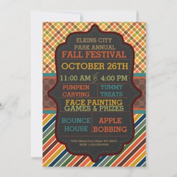 Fall Festival - Autumn Party - Invitation by TiffsSweetDesigns at Zazzle