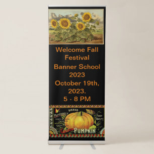 Fall Festival Banner, Customizable Fall Banner
